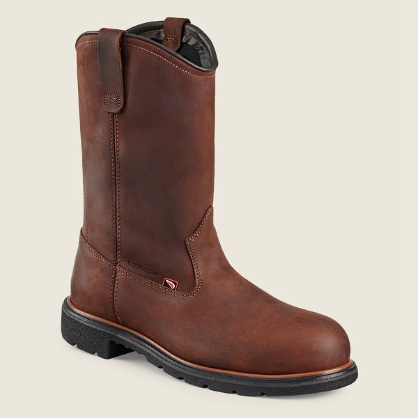 Red Wing Iş Botu Erkek - Dynaforce® - 11-Inch Waterproof Soft Toe Pull-On - Kahverengi - 59OBTWJEP